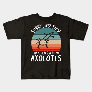 Plans with axolotl saying bag reptile people Kids T-Shirt